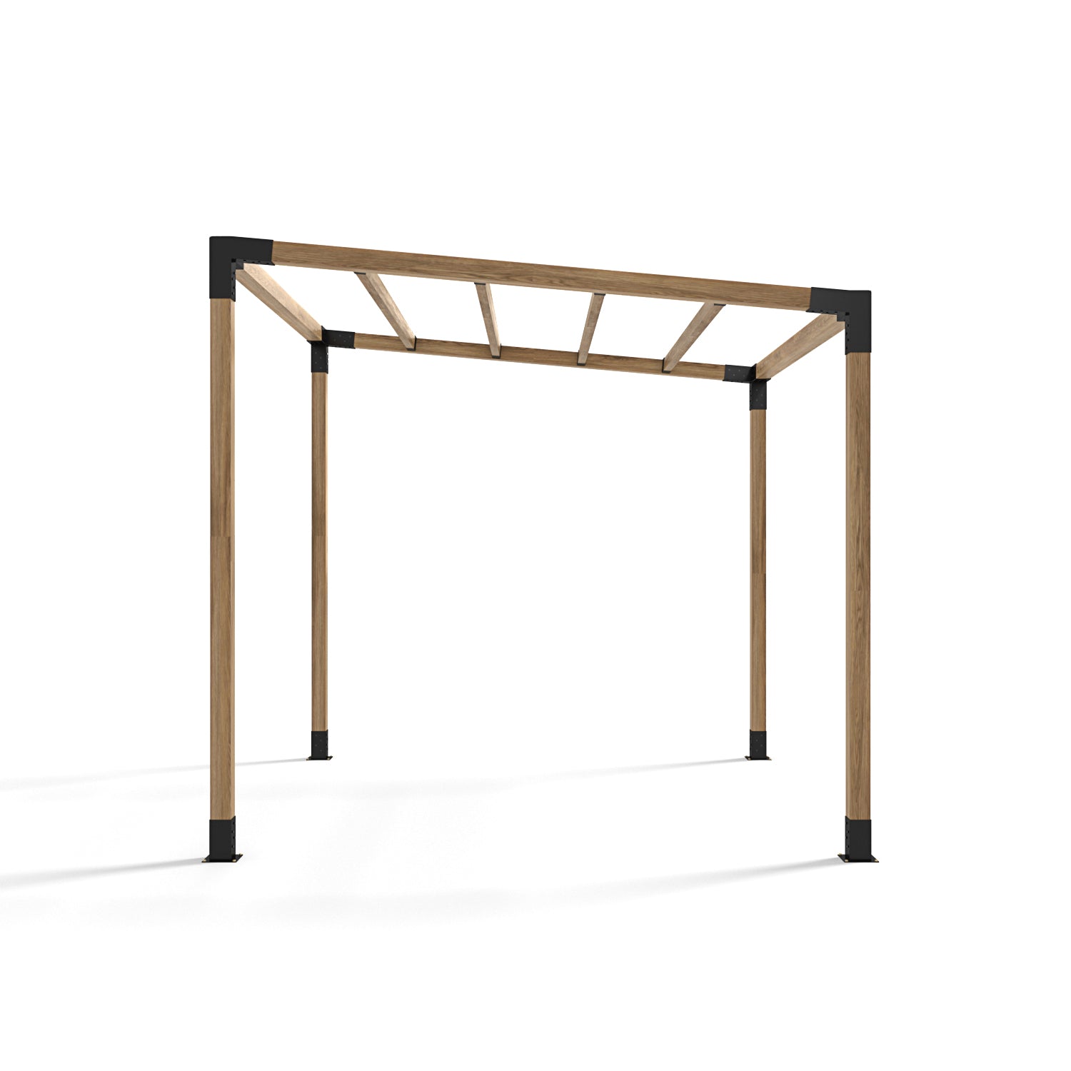 Angled Single Brackets Kit With Rafters | Outmos Pergola