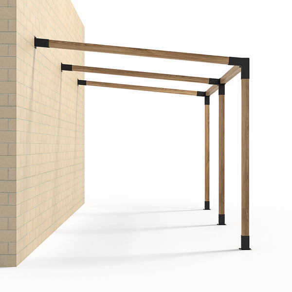 Angled Double Wall Mount Pergola Brackets Kit